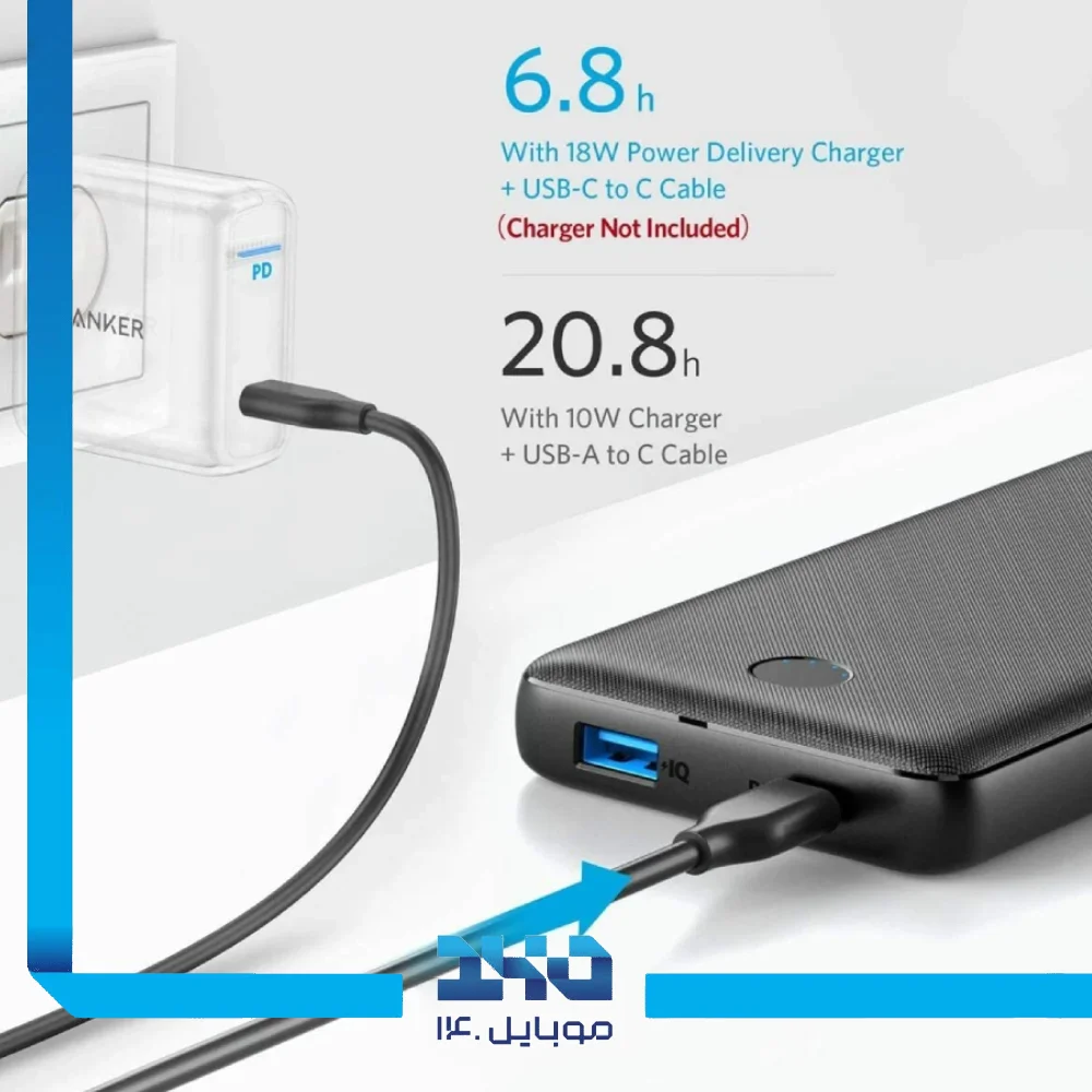 پاور بانک انکر 20000 mAh مدل A1287