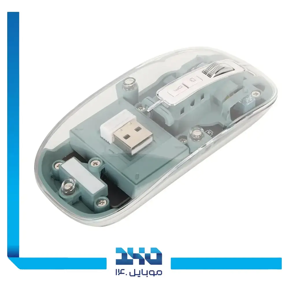 ماوس بیسیم گرین لاین مدل Transparent Mouse GL-113
