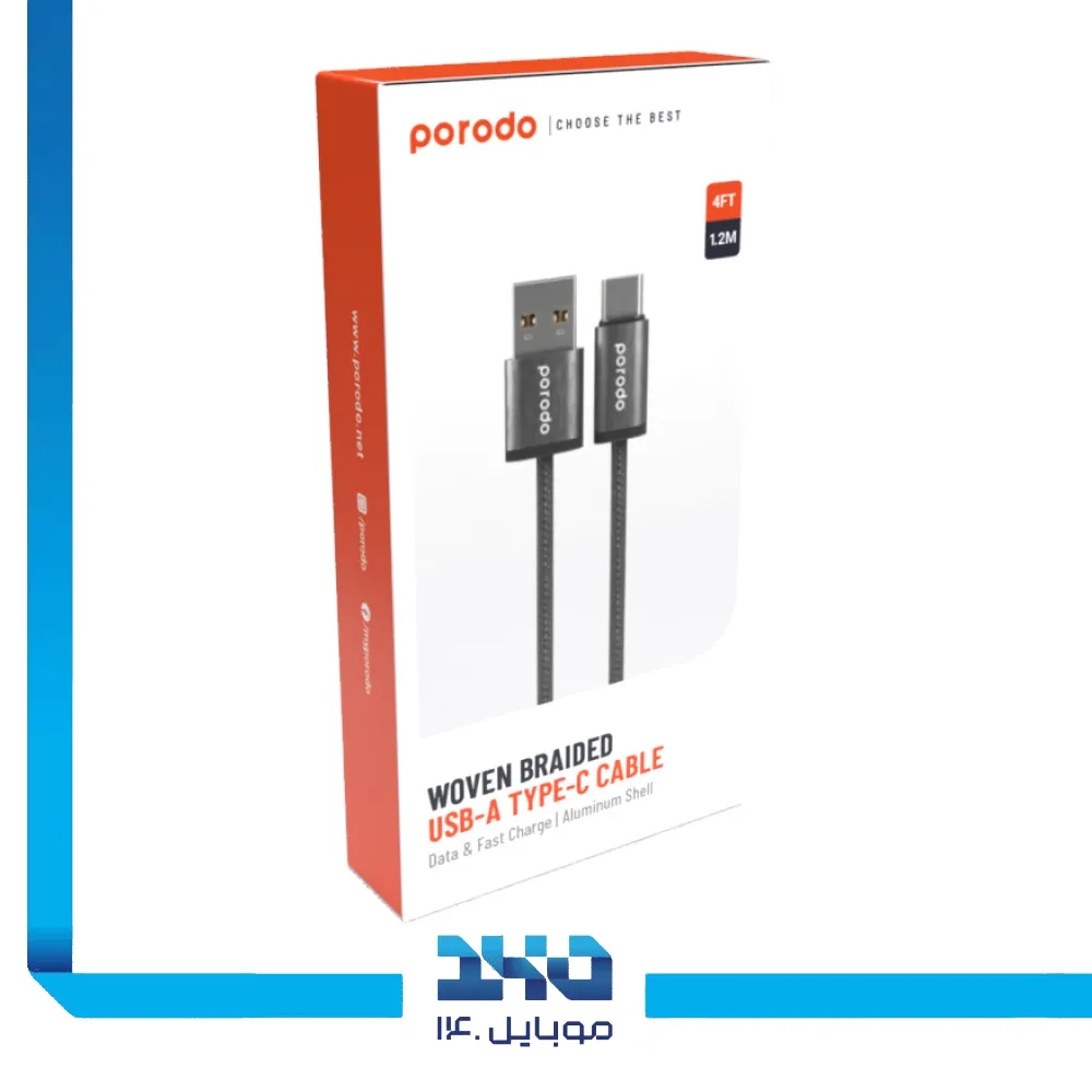کابل تایپ سی به USB-A پرودو مدل PD-WV3AC1