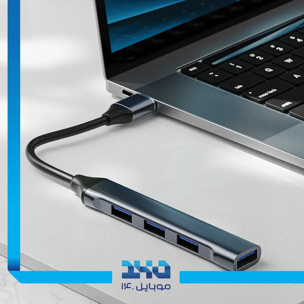 هاب 4 پورت USB-A گرین لاین مدل Docking Station Adapter