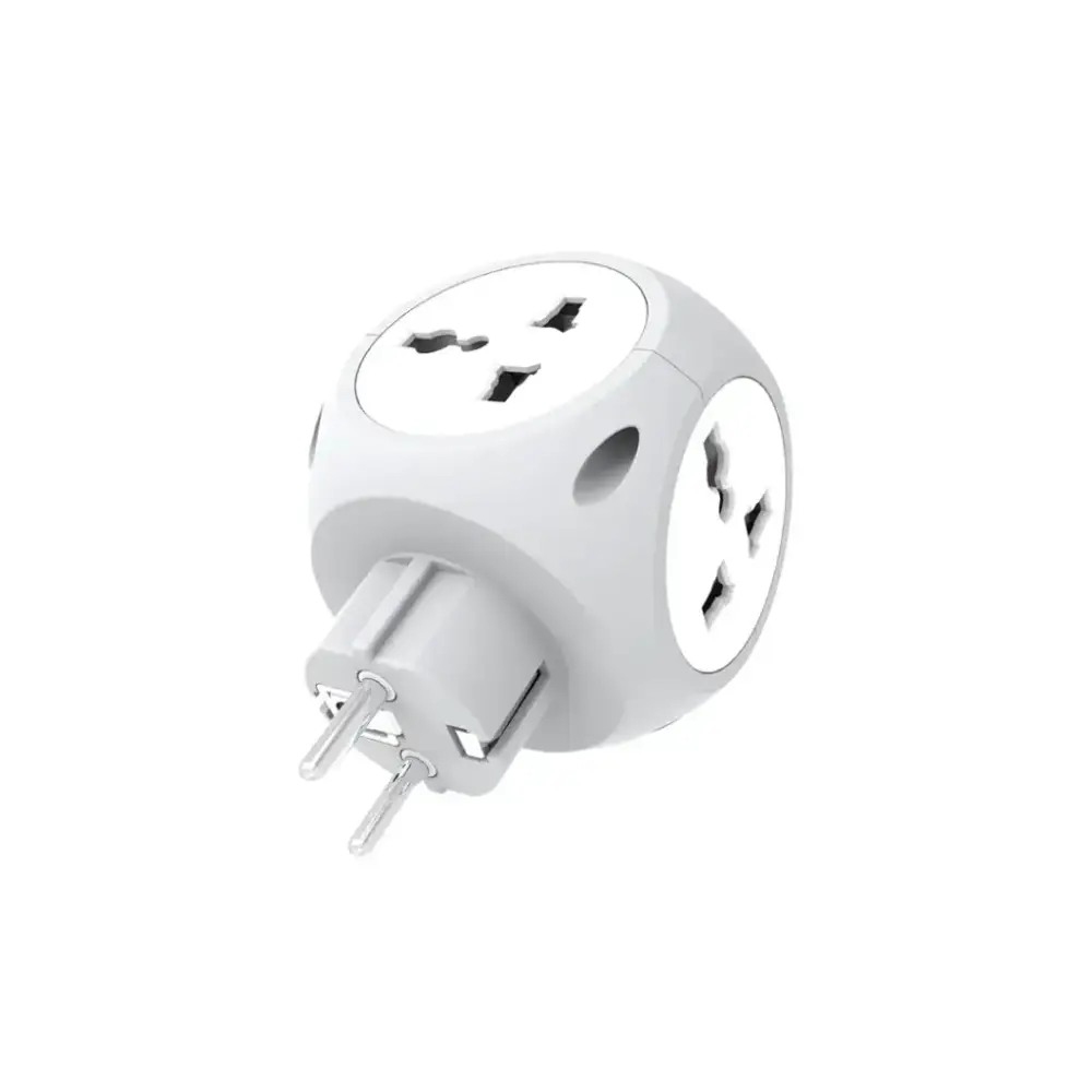 شارژر دیواری و چند راهی برق گرین لاین مدل Multiport Travel Adapter EU 4W
