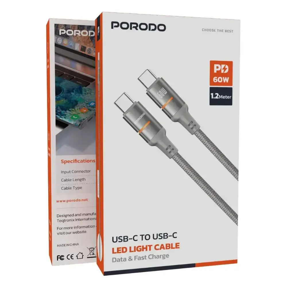 کابل دو سر تایپ سی پرودو مدل PDCBL0028