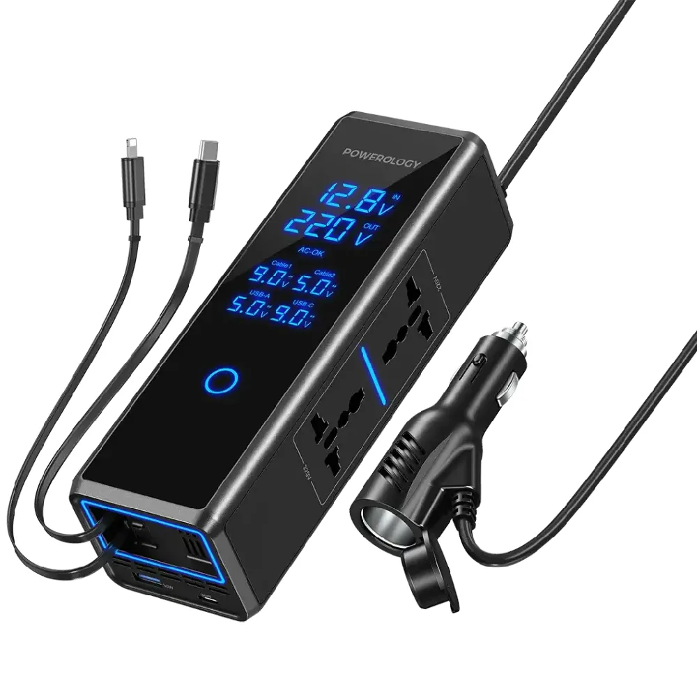 اینورتر خودرو 300 وات پاورولوژی مدل PWCPI300W