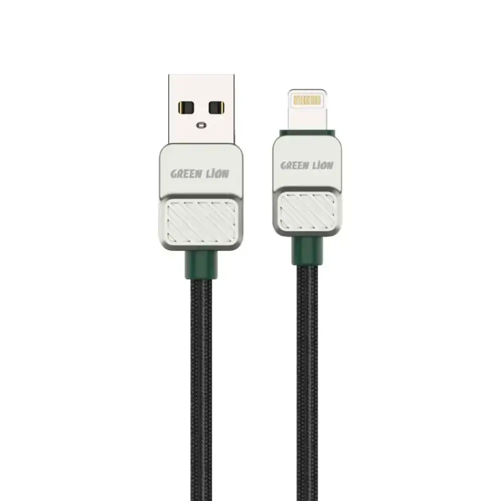 کابل USB-A به لایتنینگ گرین لاین مدل Electroplated Braided Cable