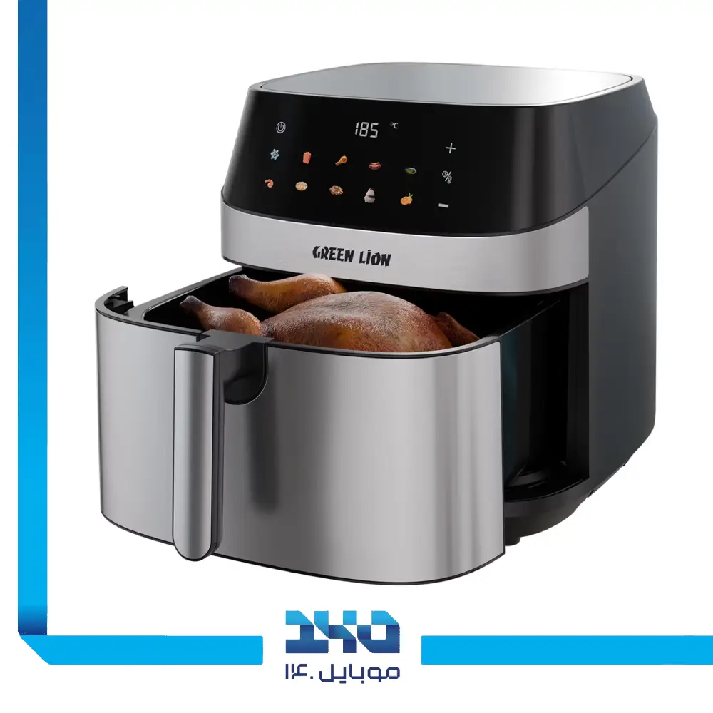 سرخ کن بدون روغن گرین لاین مدل Deluxe Air Fryer | هشت لیتری