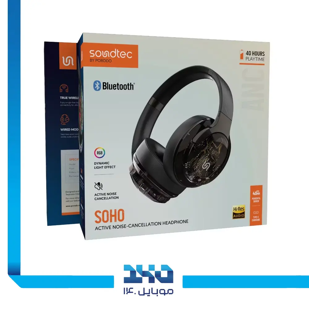 هدفون پرودو مدل Soundtec Soho
