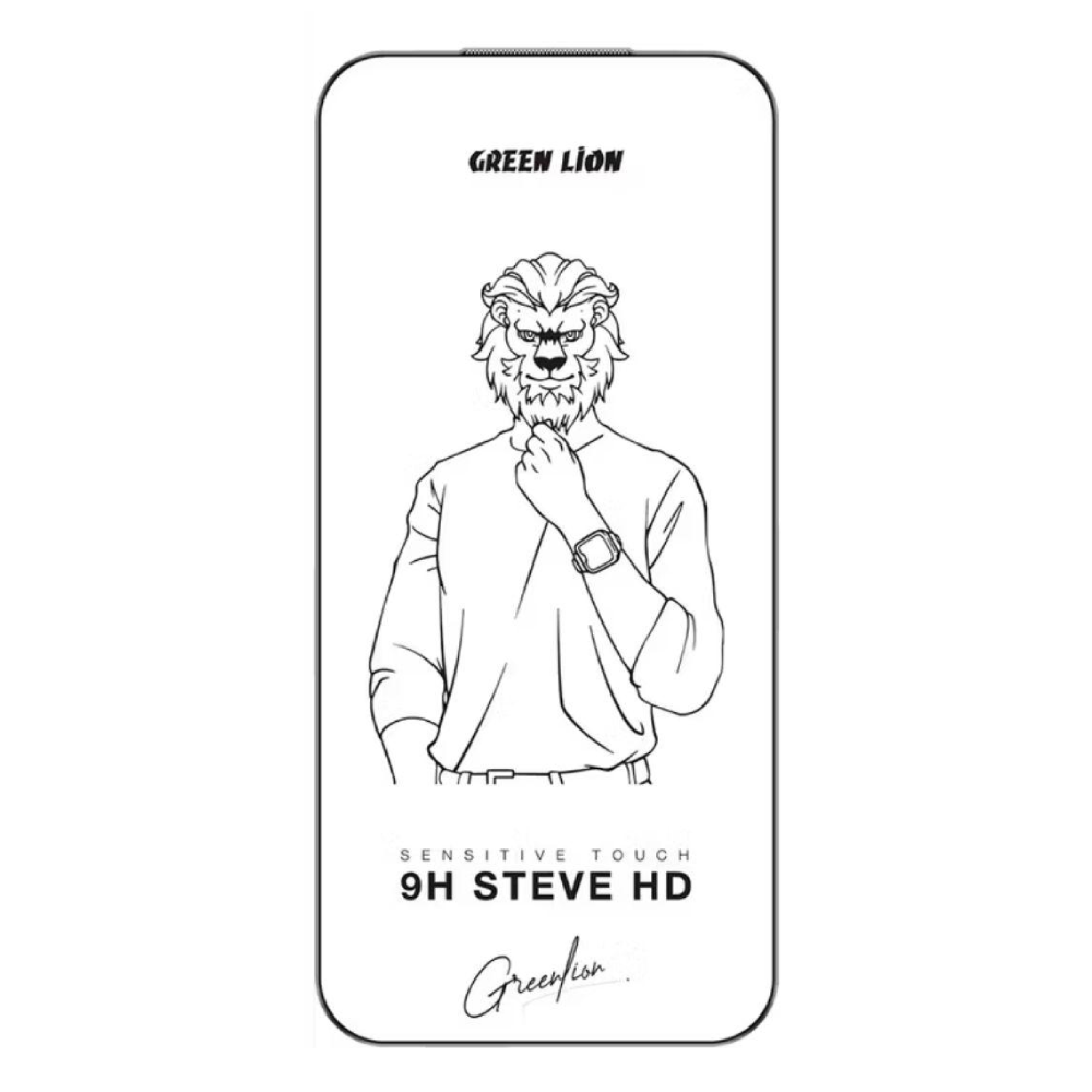گلس شفاف گوشی آیفون 17 ایر گرین لاین مدل 9H Steve HD