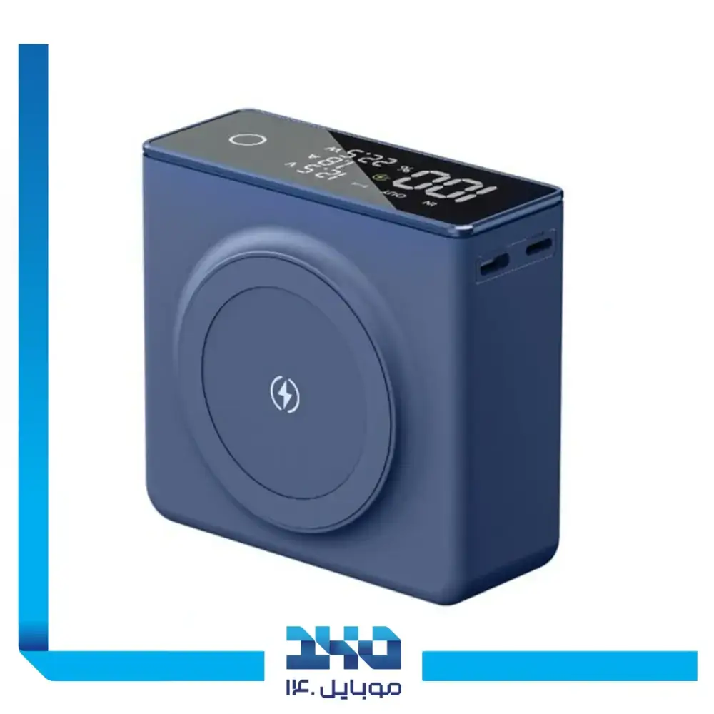 پاور بانک وایرلس گرین لاین 20000 mAh مدل GL-PB71