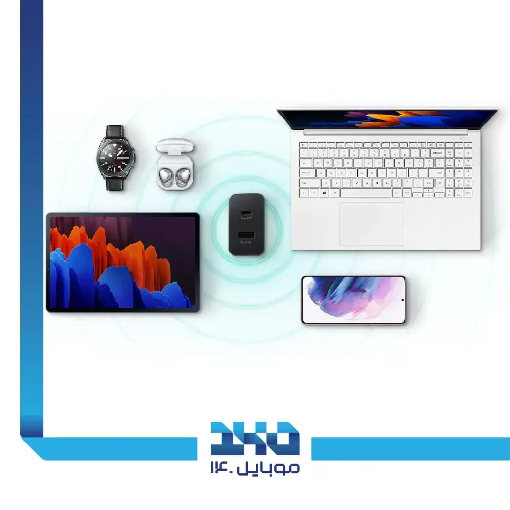 شارژر دیواری 35 وات سامسونگ مدل Duo TA-220