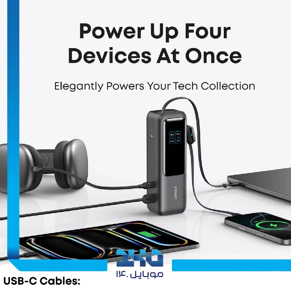 پاور بانک انکر 25000 mAh مدل A1695