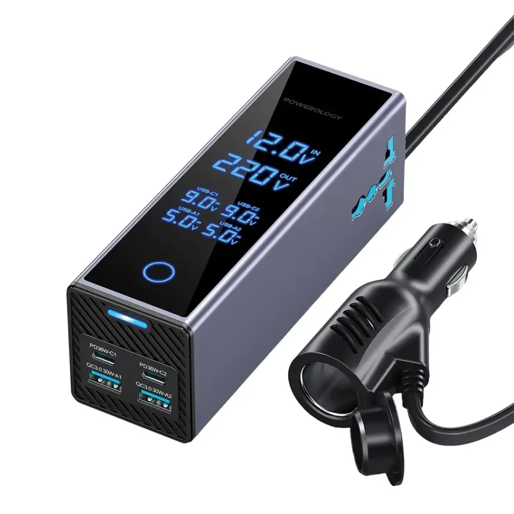 اینورتر خودرو پاورولوژی مدل Universal 2×AC Socket