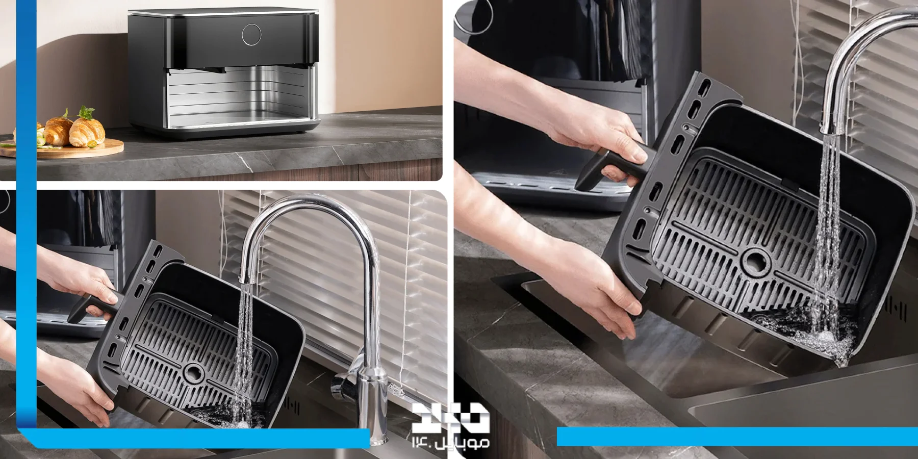 دماهای متنوع و کاربردهای مختلف سرخ کن Dual Zone MAF-D1001&nbsp;
