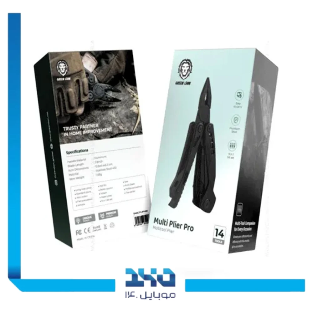 انبردست 14 کاره گرین لاین مدل Multi Plier Pro