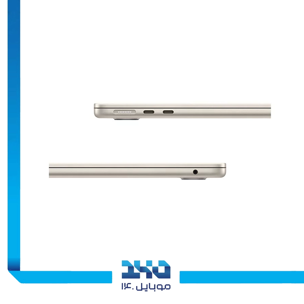 لپ تاپ 13.6 اینچی اپل مدل MacBook Air MW0Y3 2025 16GB 256GB LLA