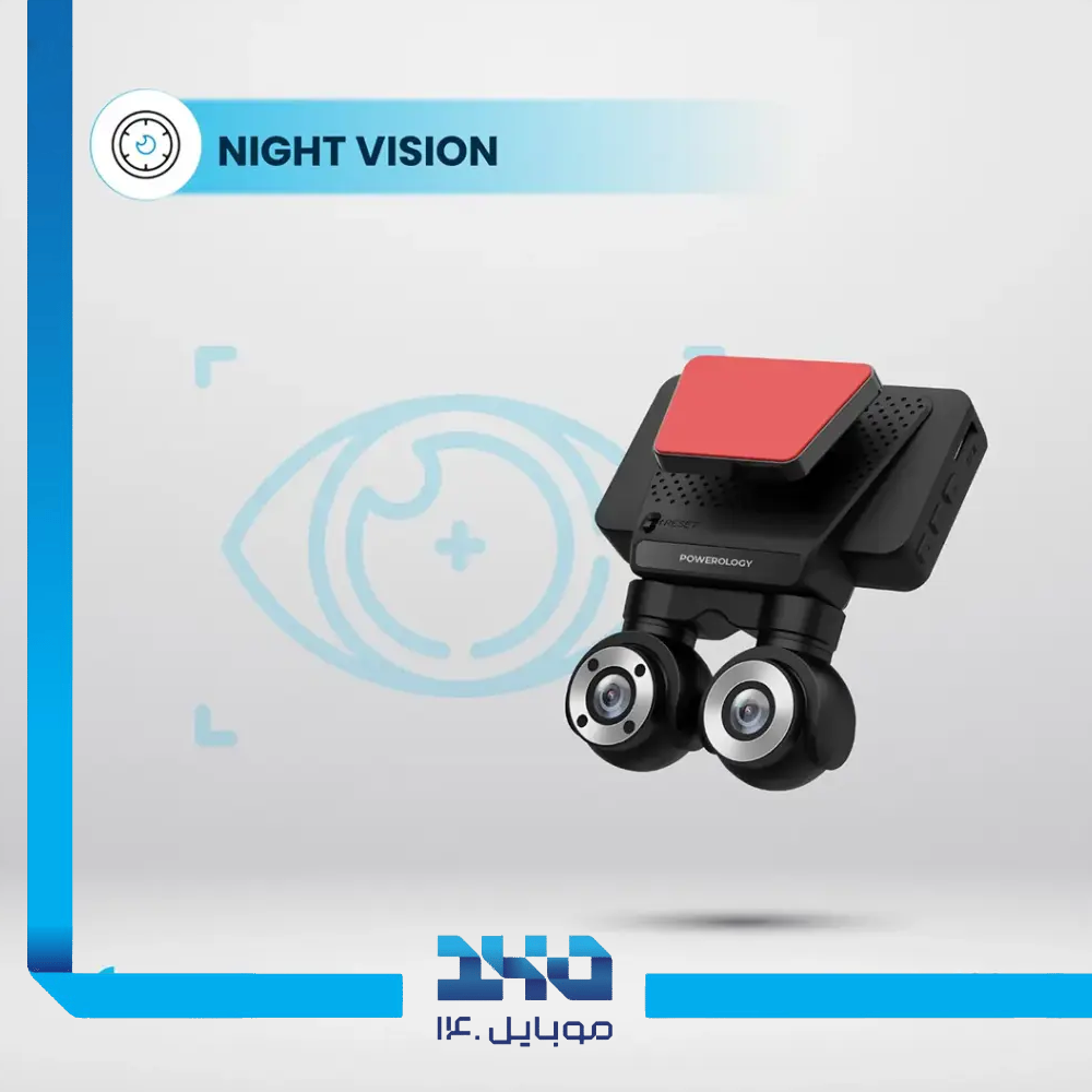 دوربین ثبت وقایع خودرو پاورولوژی مدل P4KCAM108