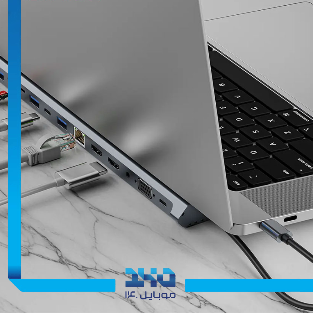 هاب 12 پورت USB-C گرین لاین مدل GN12N1CHUBGY